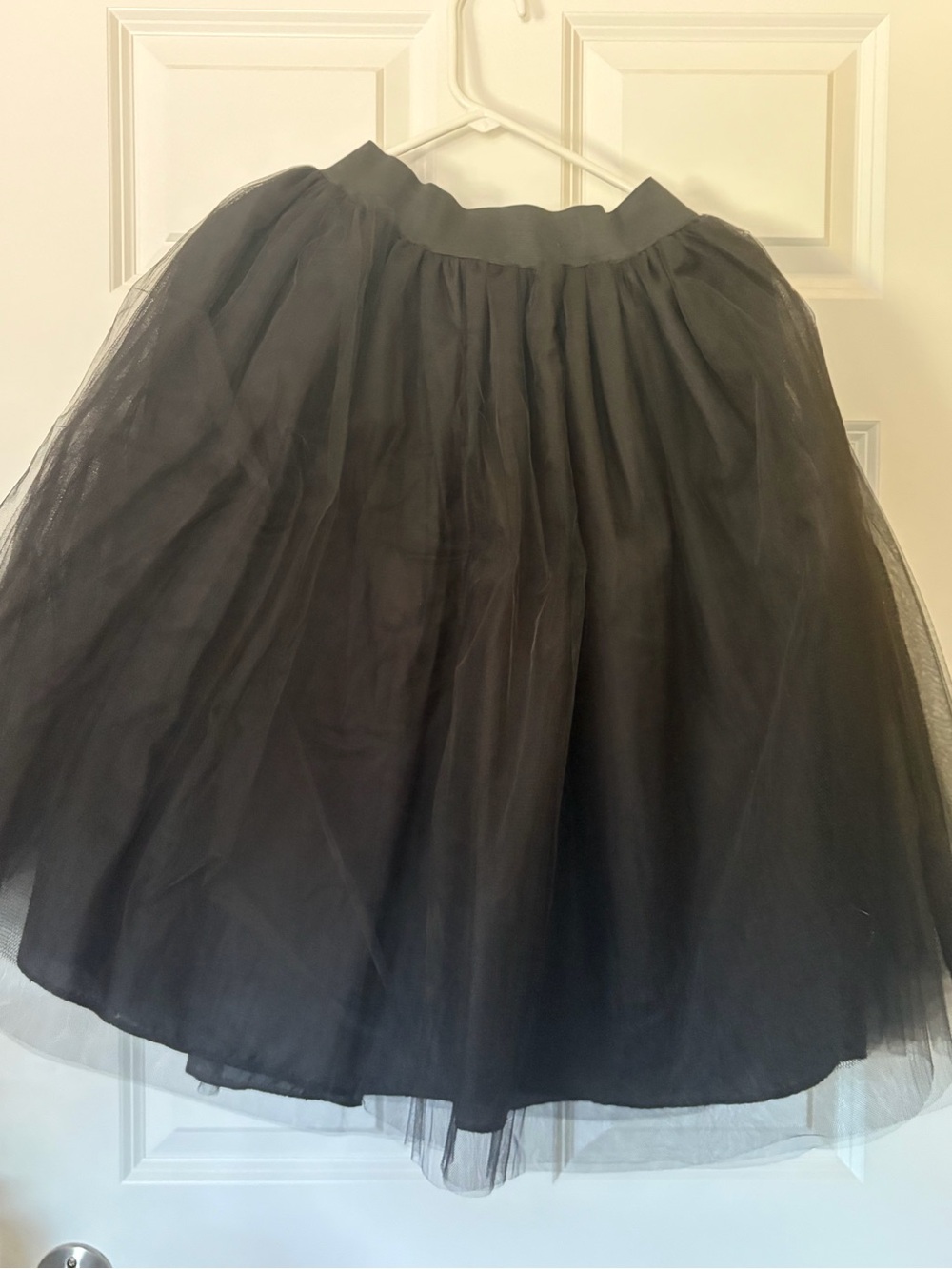 Black Tulle Circle Skirt with Elastic Waist - Picture 3 of 3